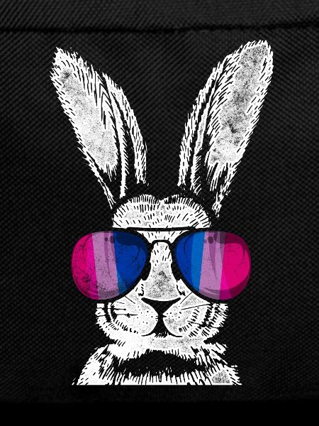 Bisexual Bi Pride Flag Rabbit