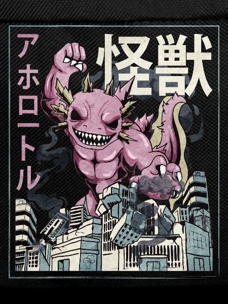Kaiju Axolotl Japanese Monster Gift