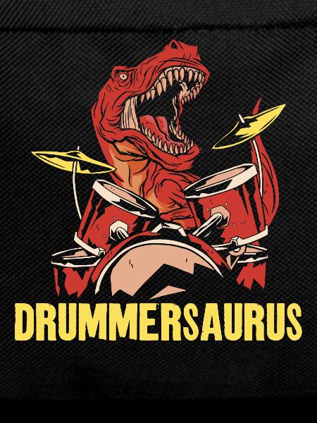 Drummer Drum Set Dinosaur T-Rex