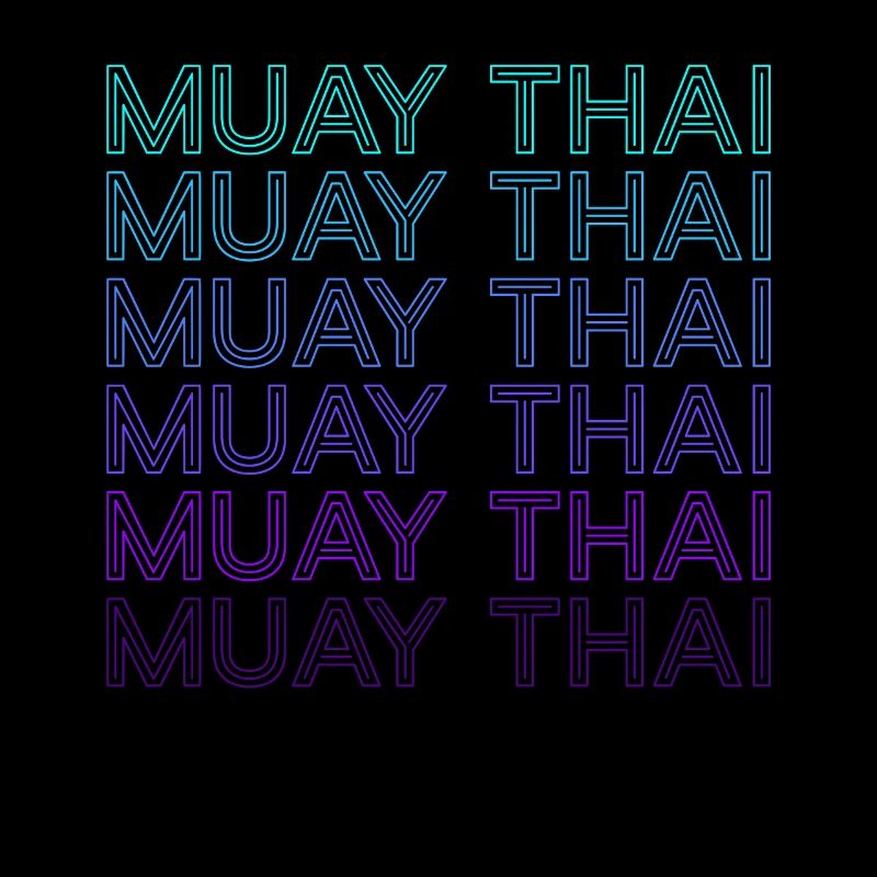 Muay Thai Thai Boxing Retro