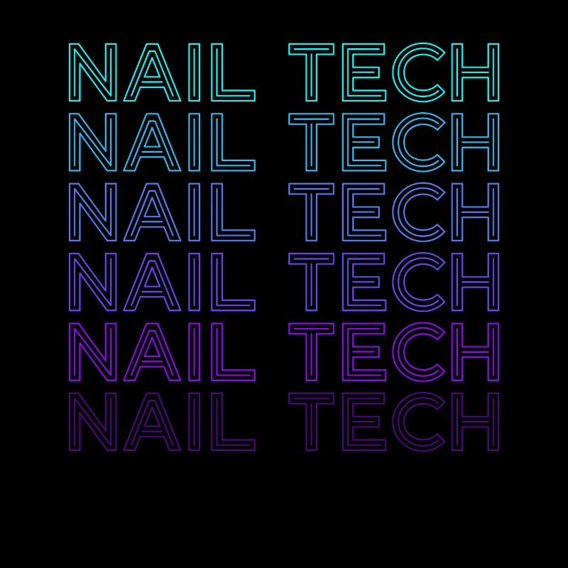 Nail Tech Esthéticienne Nail Technician Rétro