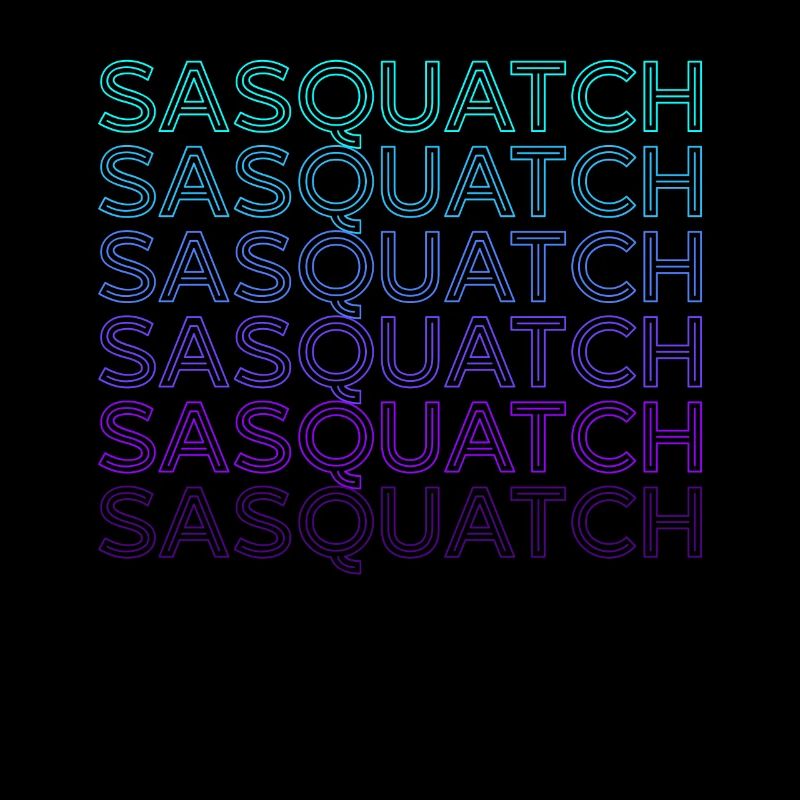 Sasquatch Bigfoot Retro