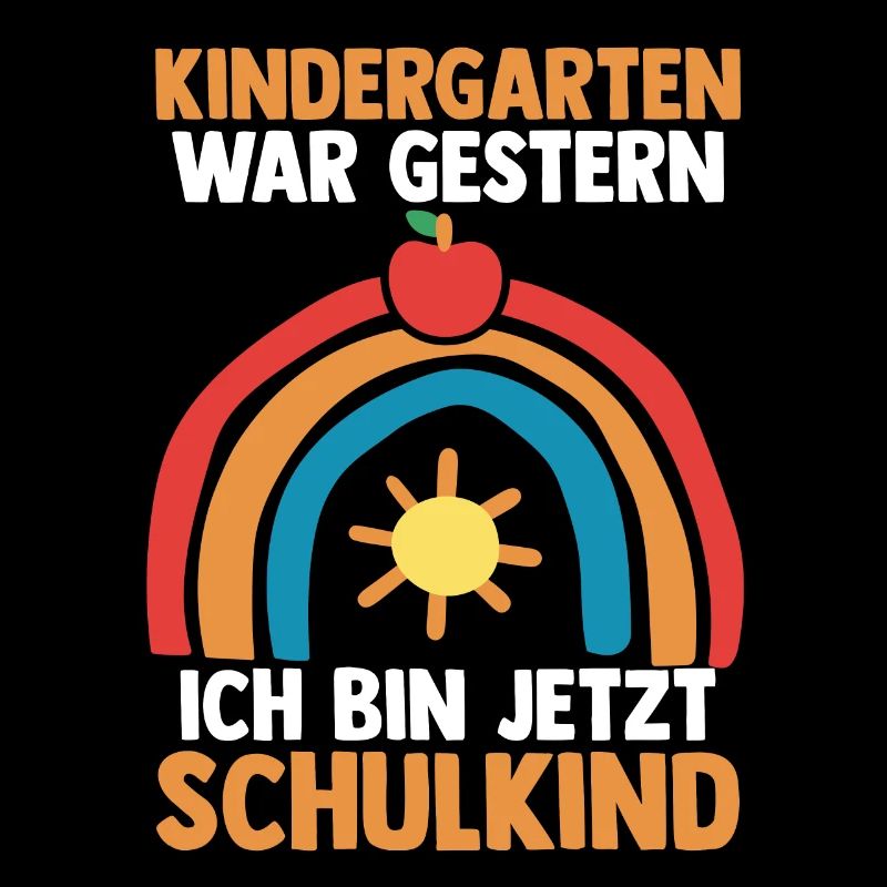 Schulkind Schüler Regenbogen Einschulung Schulanfa