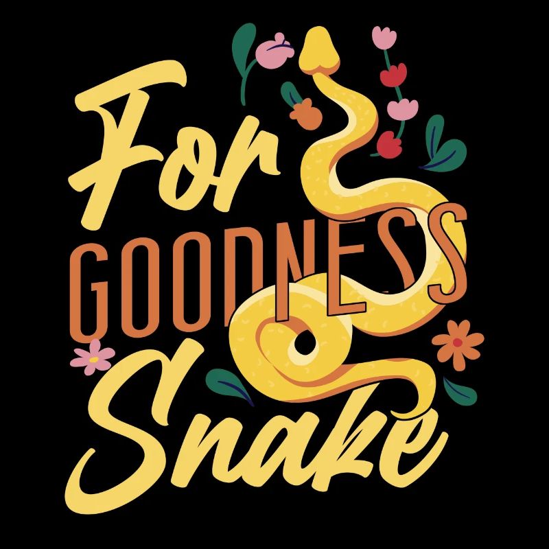 Snake Serpent Pun For Goodness