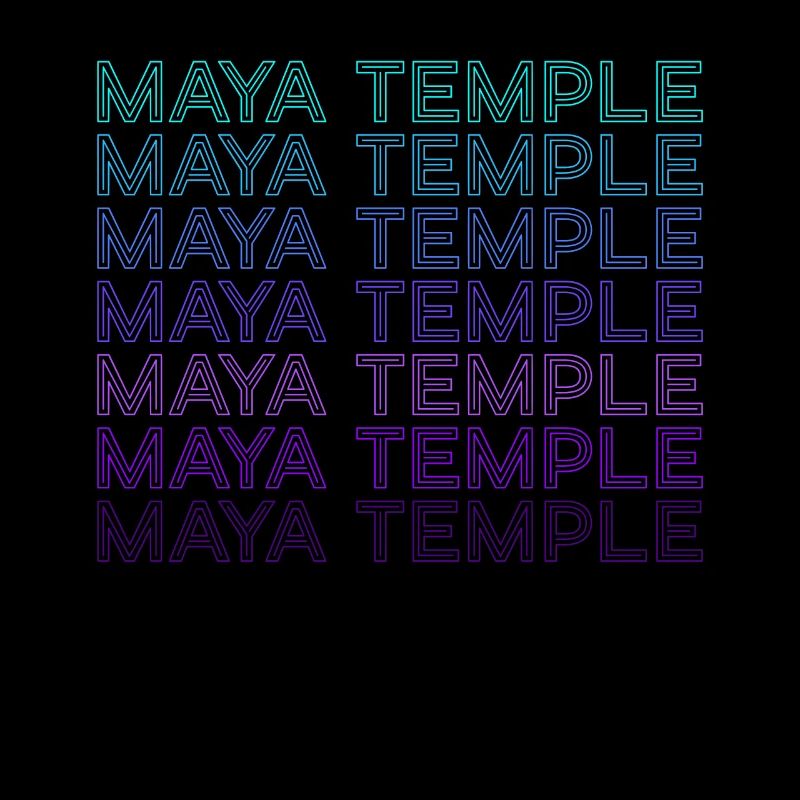 Temple Maya Ancienne Pyramide Maya Aztèques Rétro
