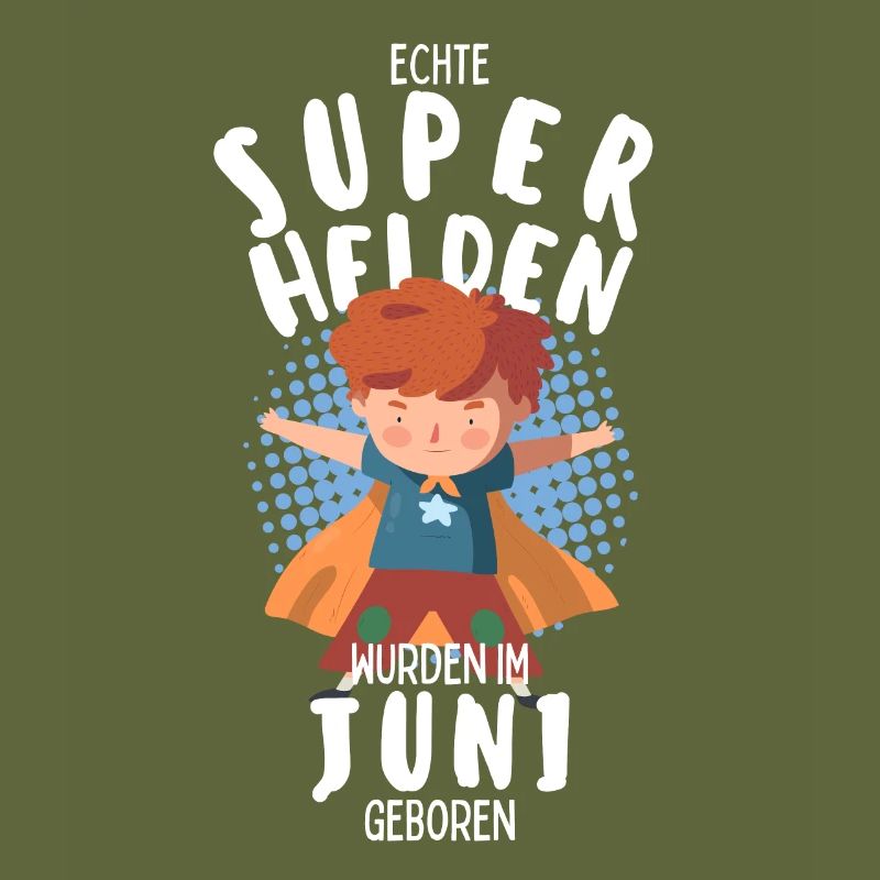 Echte Superhelden wurden im Juni geboren Junge