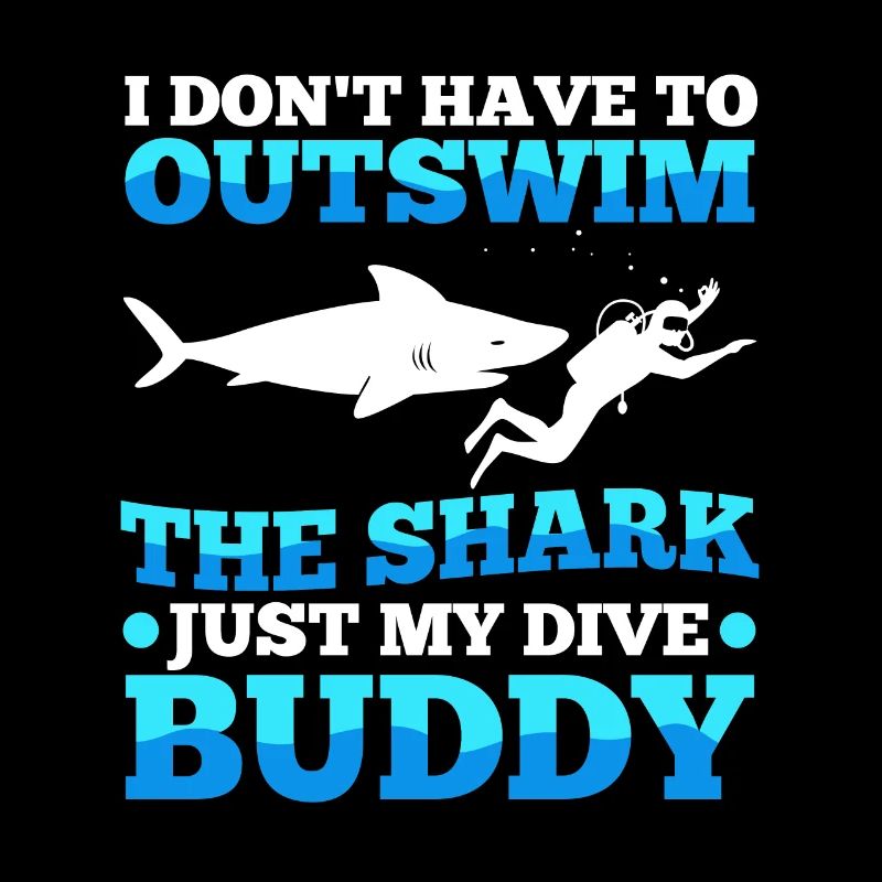 Je n’ai pas besoin de surpasser le requin, juste mon bu de plongée
