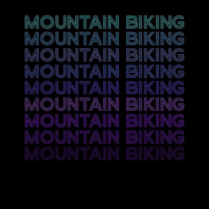 Mountainbiking MTB Biker Retro