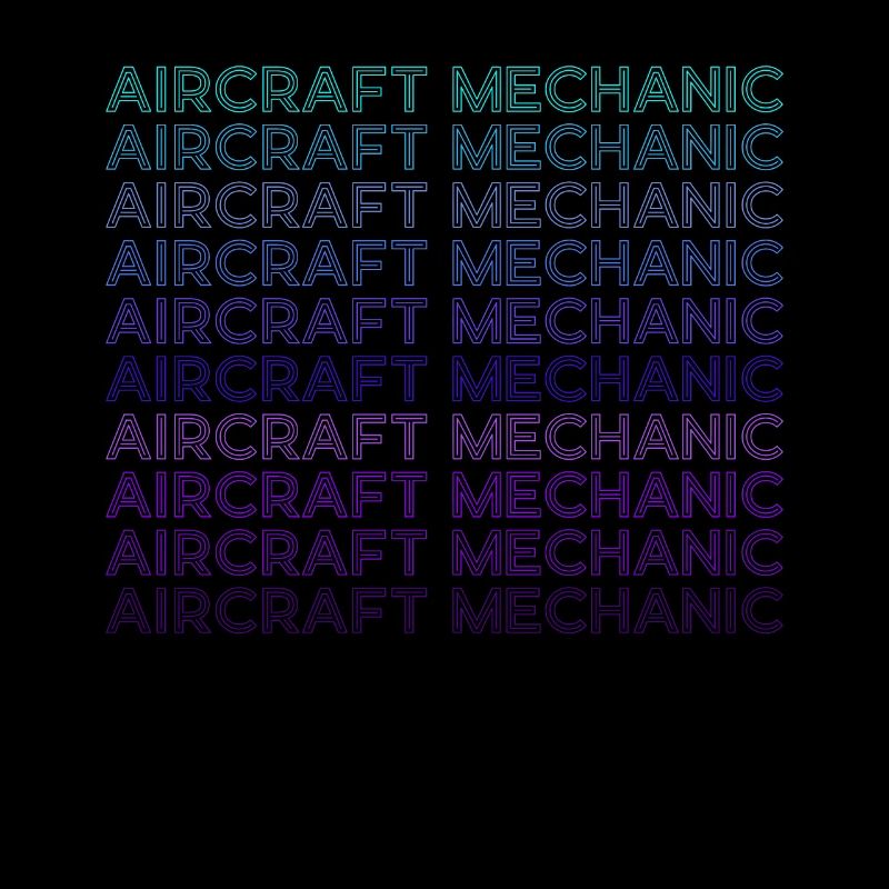 Fluggerätmechaniker Luftfahrt Retro