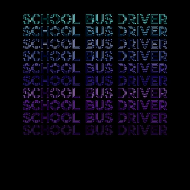 School bus driver Retro