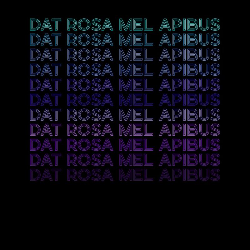 Dat Rosa Mel Apibus Rosicrucian Emblem Retro