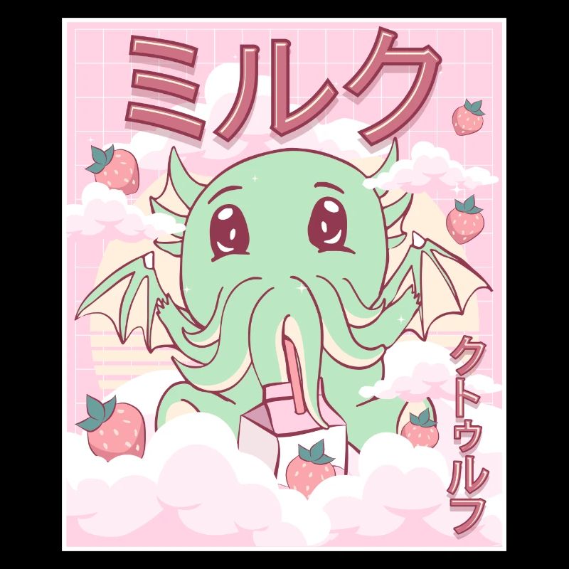 Kawaii Cthulhu Necronomicon Erdbeermilch