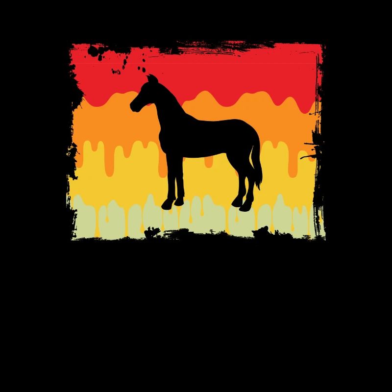 Pferd Retro