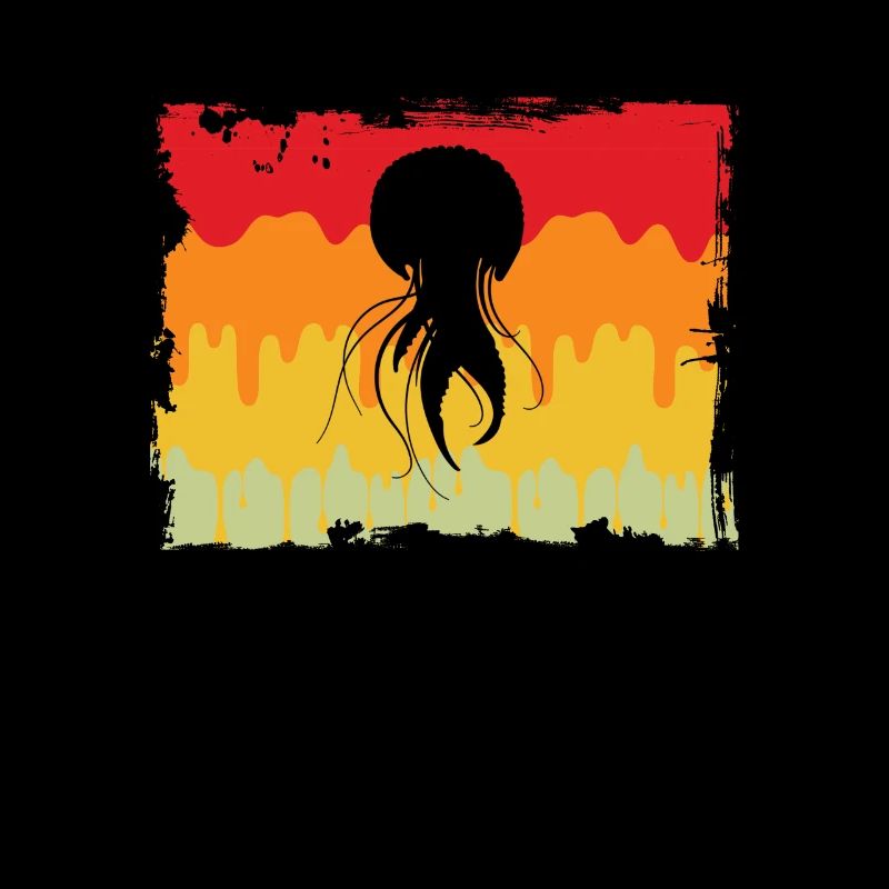 Jellyfish Retro Logo
