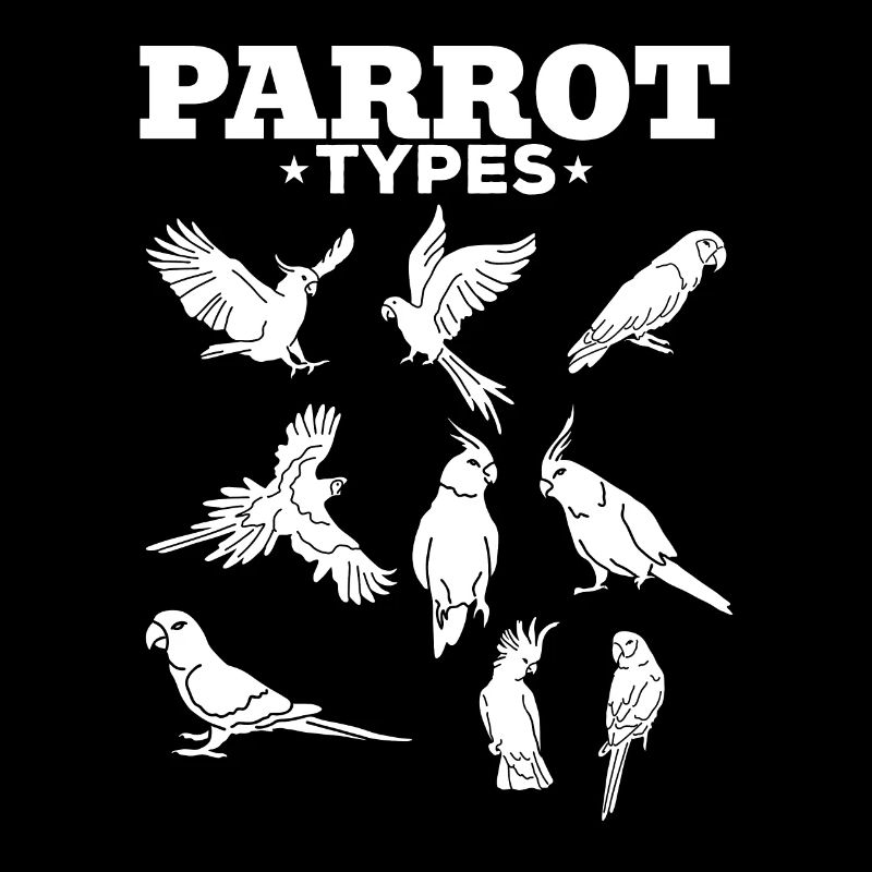 Types de perroquets Perroquets Aras Cockatiels