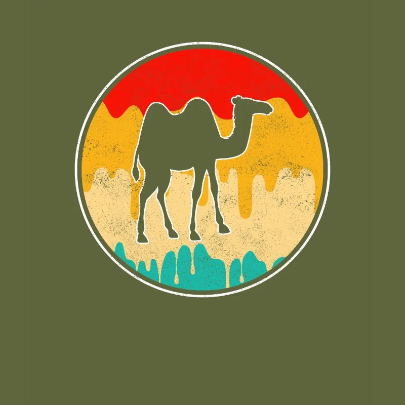 Dromedar Kamel Retro