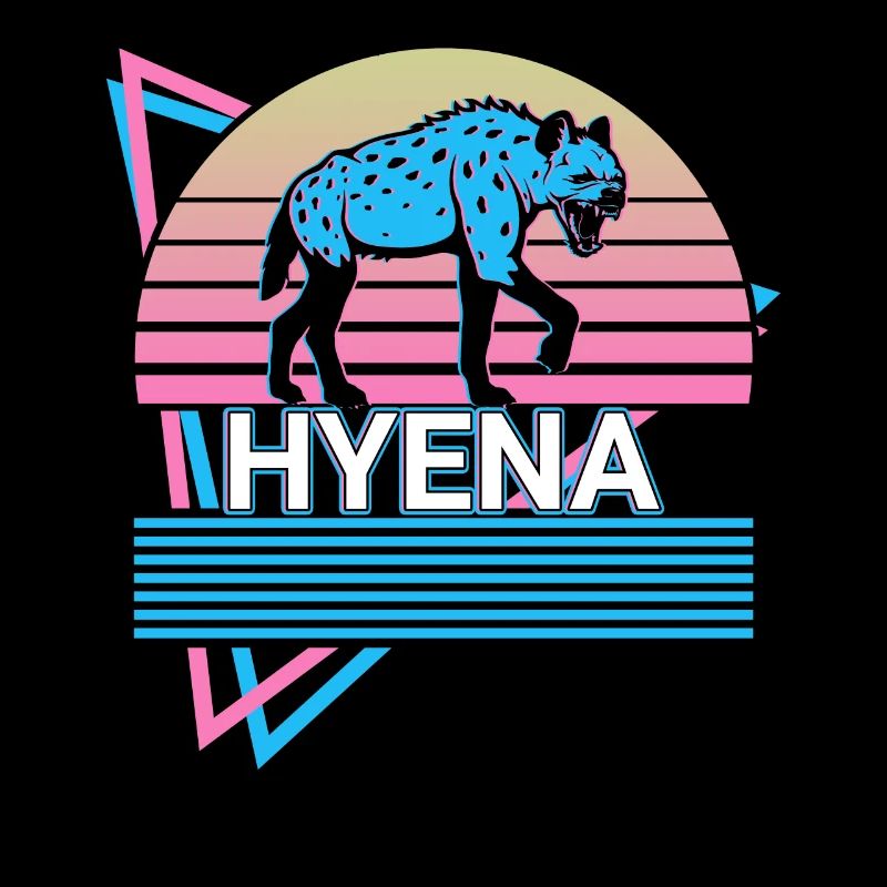 Hyäne Retro Geschenk