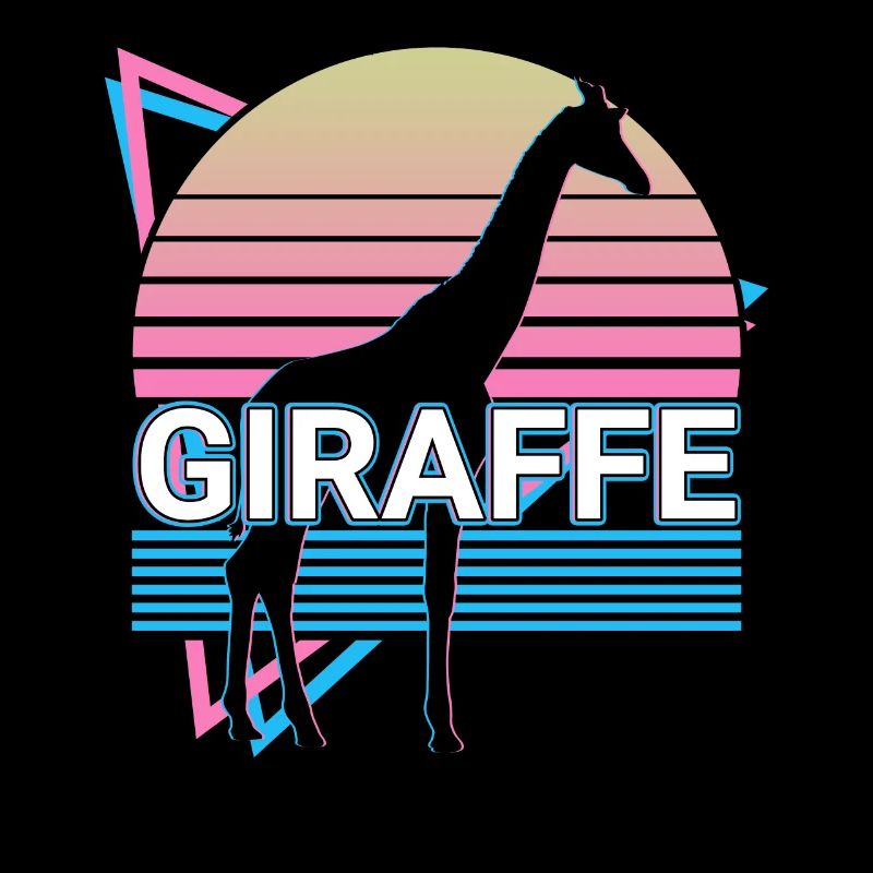Giraffe Retro Geschenk