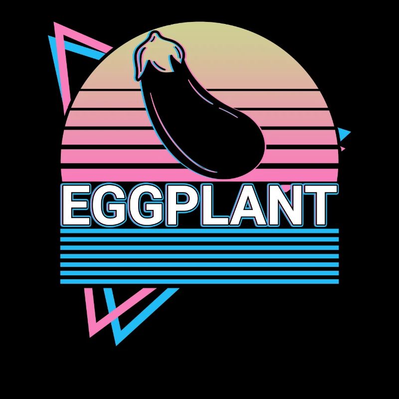 Aubergine Eggplant Retro Gift