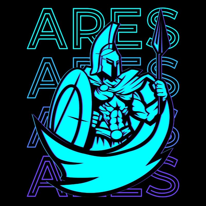 Ares Greek God War Retro Gift