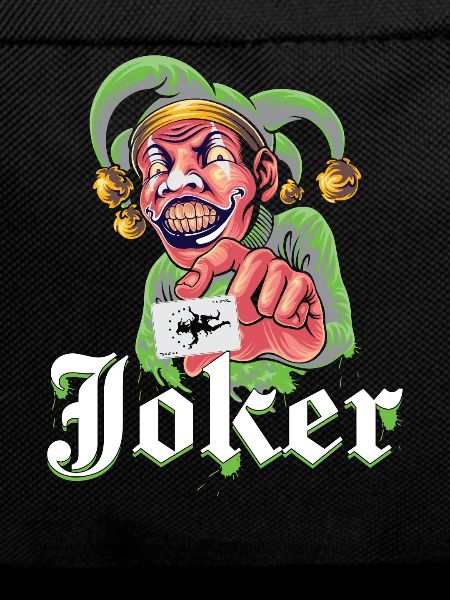 Joker with playing card