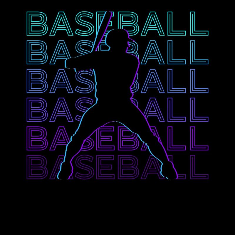 Baseballspieler Retro Geschenk