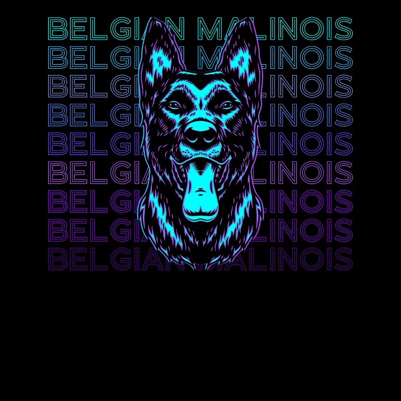 Belgian Malinois Retro Gift