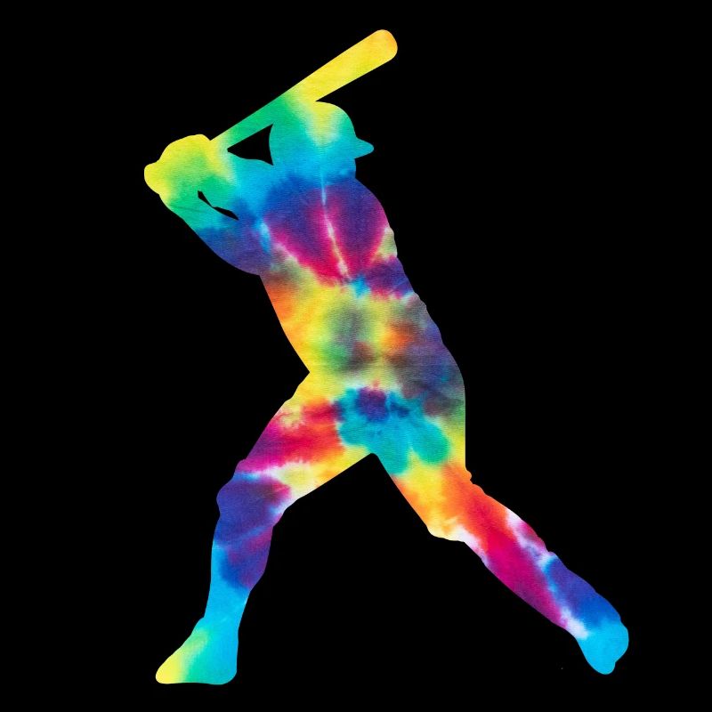 Baseball Fan Tie Dye Batter