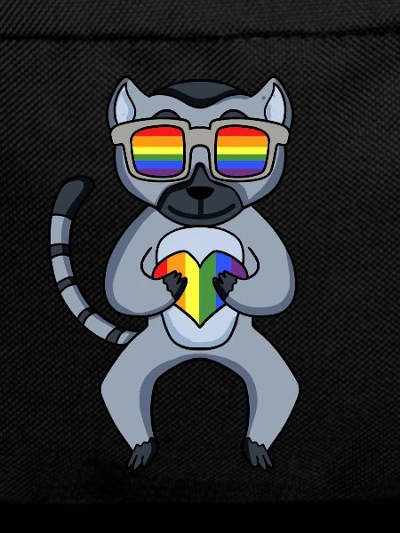 LGBT Animal Lemur Rainbow
