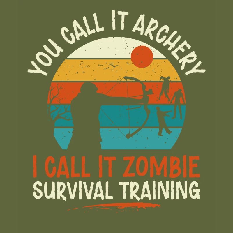Archery Bow Archer Zombie Vintage