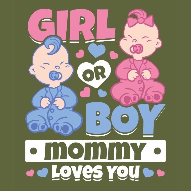 Mädchen oder Junge Mama liebt dich Neugeborenes