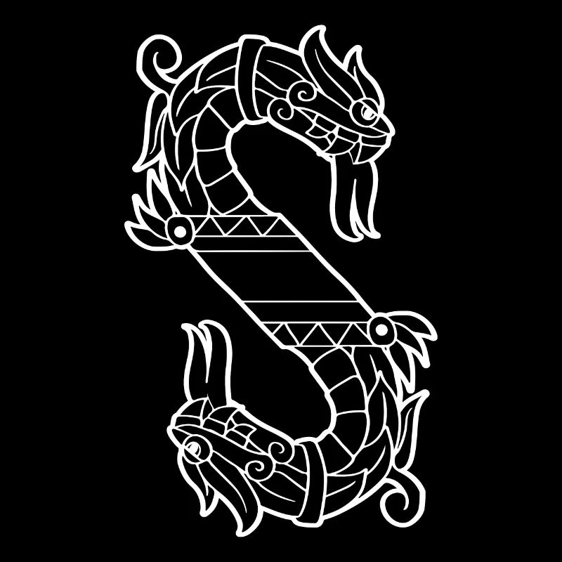 Serpent aztèque à deux têtes Sc à deux têtes