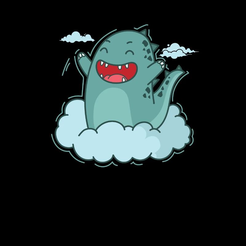 Dino in a Cloud Dinosaur Reptile