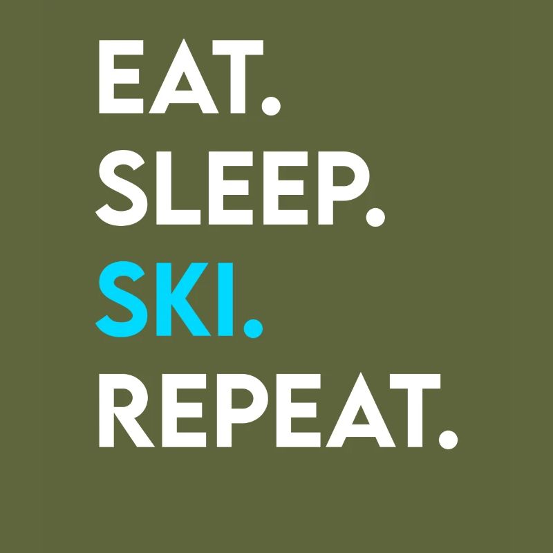 manger dormir ski répéter