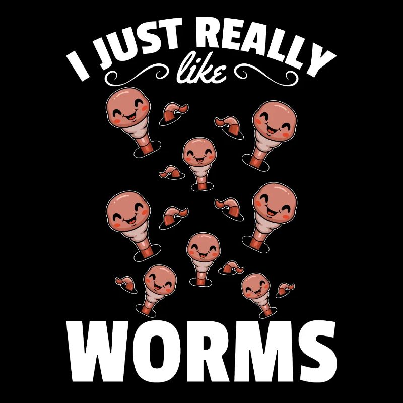 Compost worm lover Happy Worm I like worms