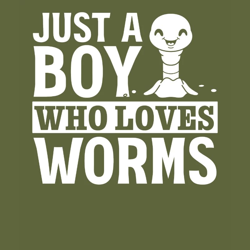 Kompost Worms Worm Lover Ich bin nur ein Junge,