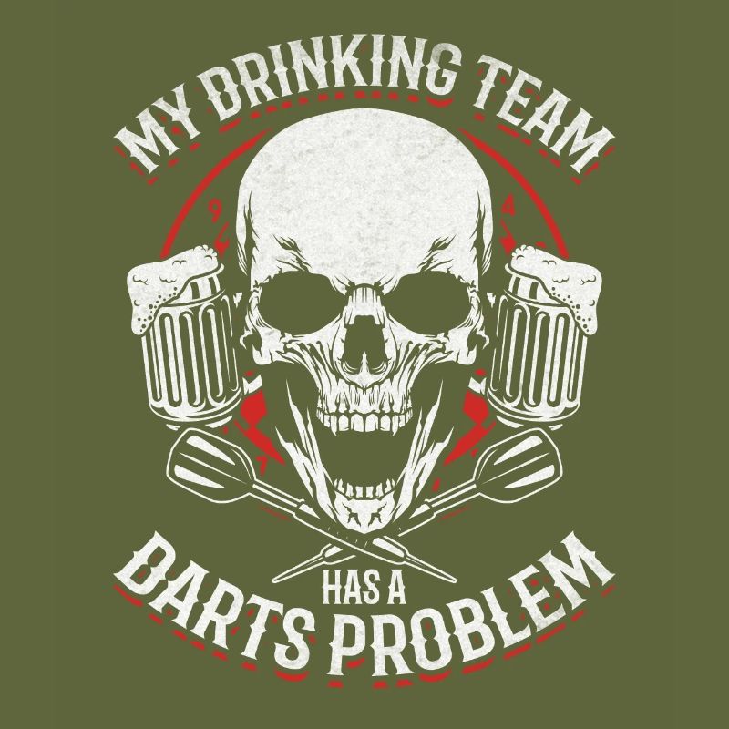 My drinking team has a darts problem darts player