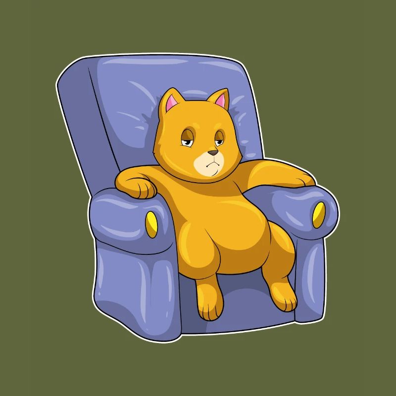 Chat avec canapé