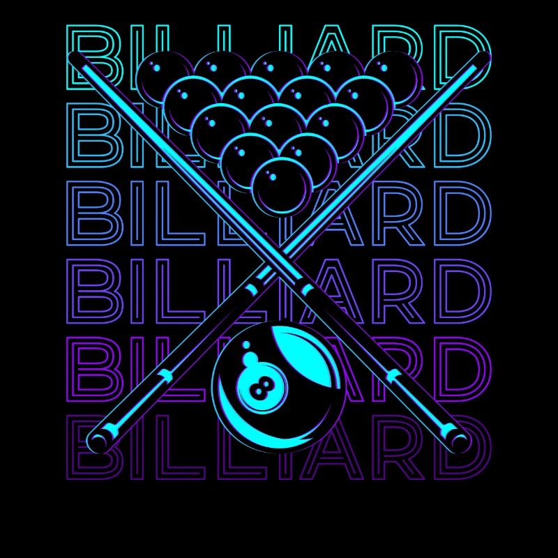 Billiard Player Retro Gift