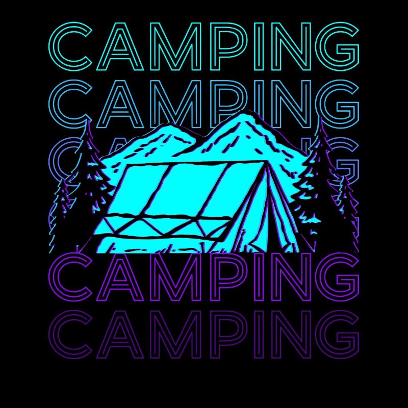 Camping Wohnmobil Camp Retro Geschenk