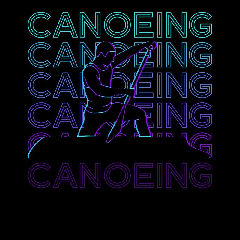 Canoeing Canoeing Canoe Retro Gift