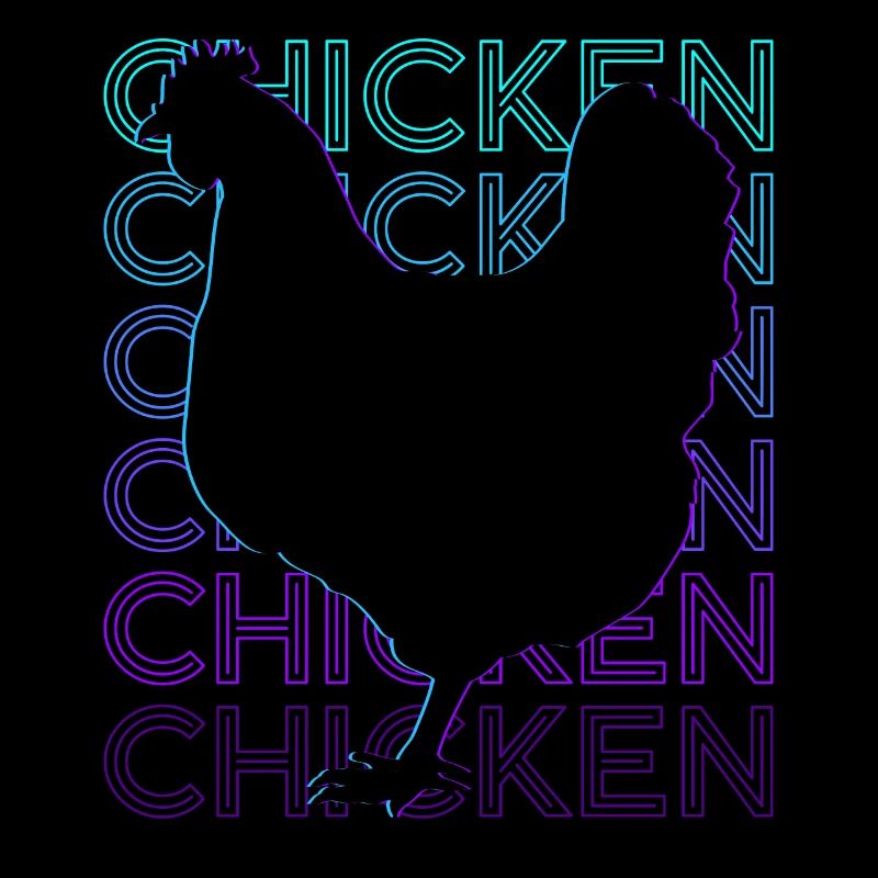 Hähnchen Retro Geschenk