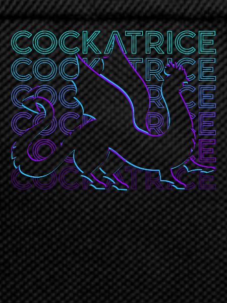 Cockatrice Medieval Bestiary Retro Gesc