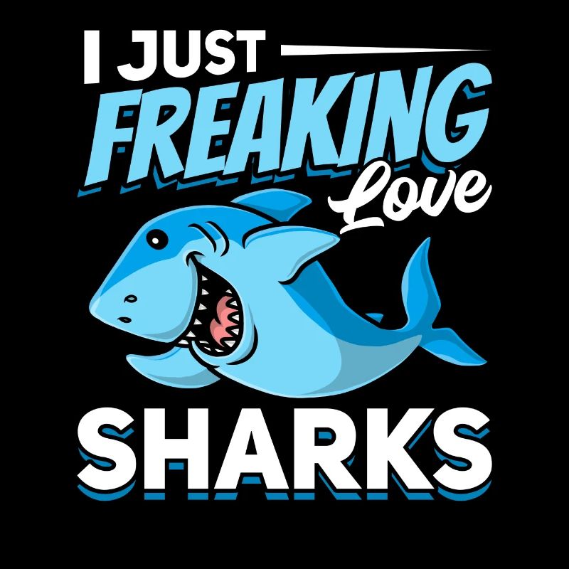 Großer White Shark Lover Ich liebe Haie einfach