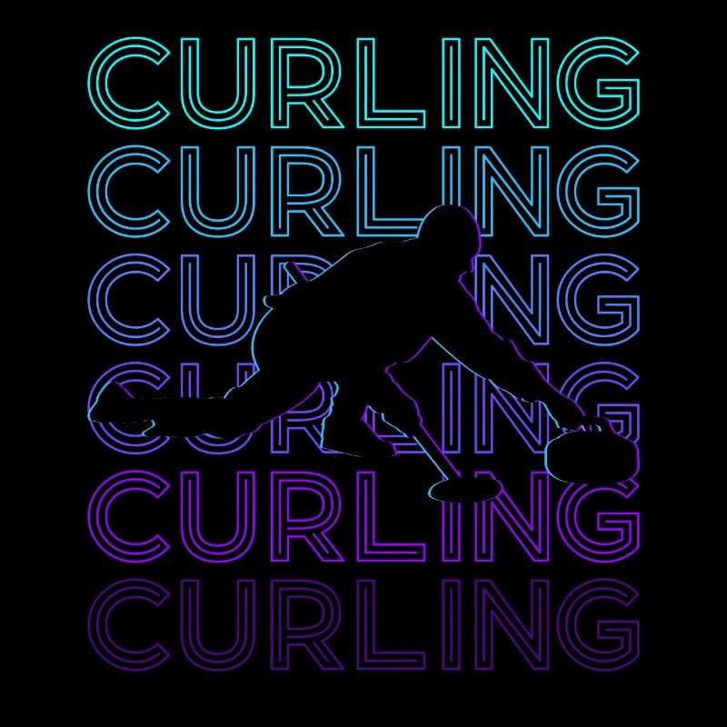 Curling Retro Gift
