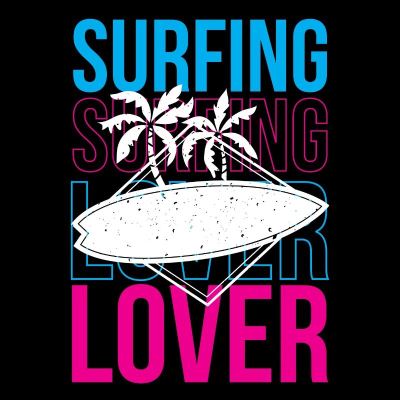 Surfing Lovers Surfer Surfing Surfboard
