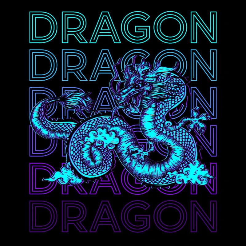 Drache Retro Geschenk