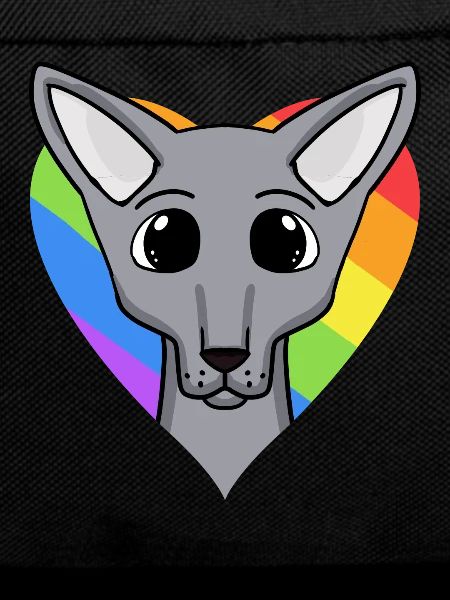 LGBT Cat Sphynx Rainbow