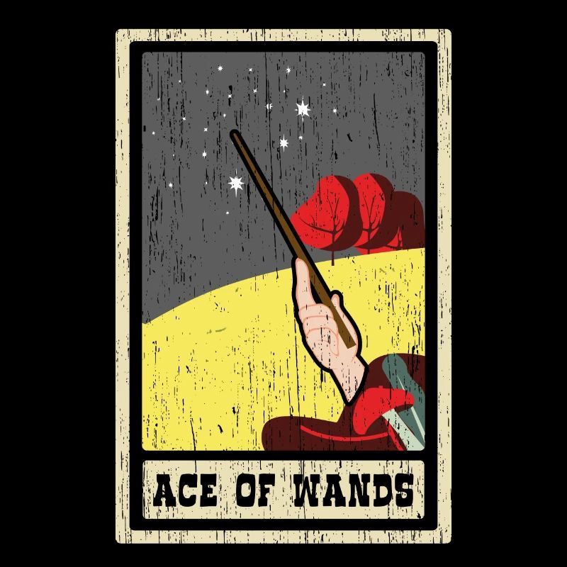 As des Rods Tarot Carte Chaman Divination