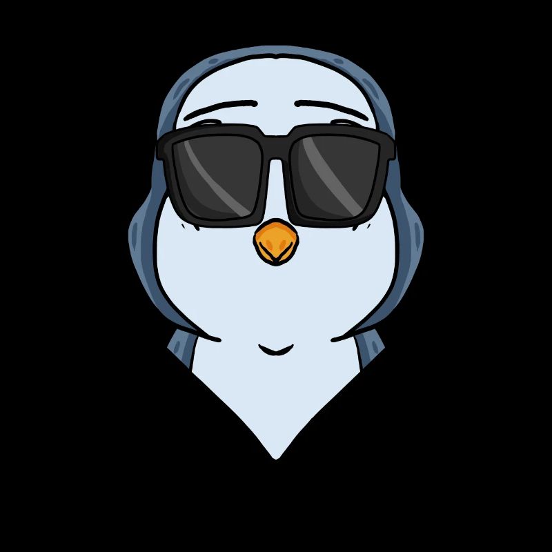 Cooler Pinguin mit Sonnenbrille Cool